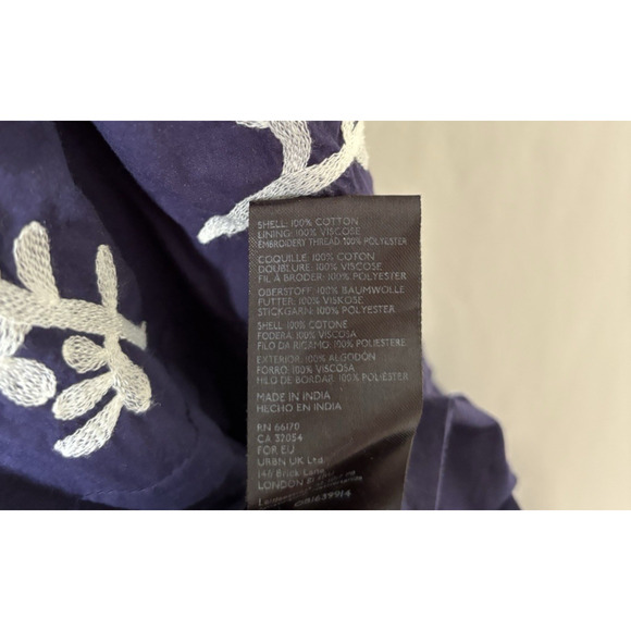 Anthropologie Navy and White Maxi Dress - Picture 14 of 15